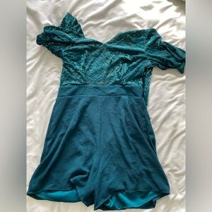 Francesca's Teal Romper